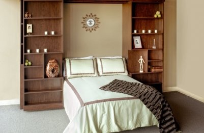 Custom Bookcase Murphy Beds for Functional Living Spaces