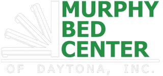 Murphy bed center white logo