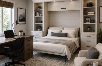 Transform Your Home Office with a Stylish Murphy Bed